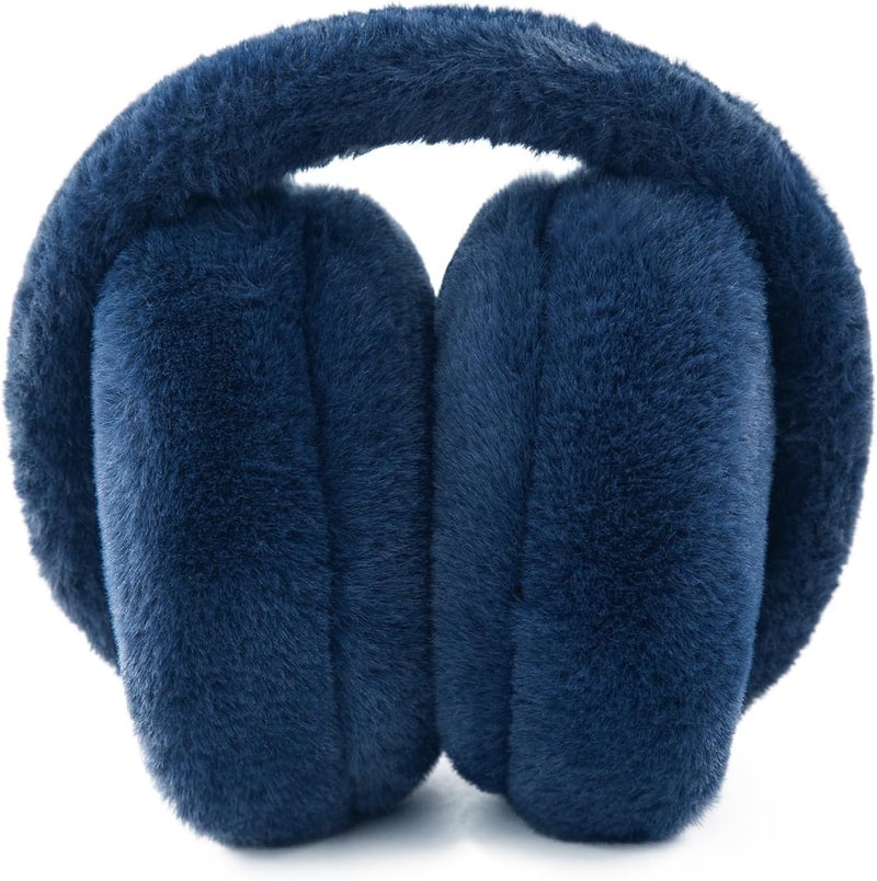 YATANAM Women Ear Muffs Winter Girls White Earmuffs Fuzzy Kids Black Ear Muff Cute Fluffy Ear Warmers Foldable Ear Covers Boy - Image 2